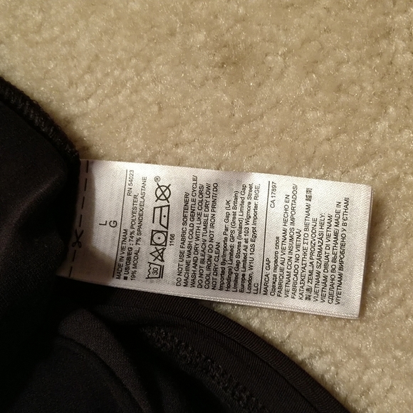 Gap laced back l/s dk grey exercise top - Picture 5 of 5